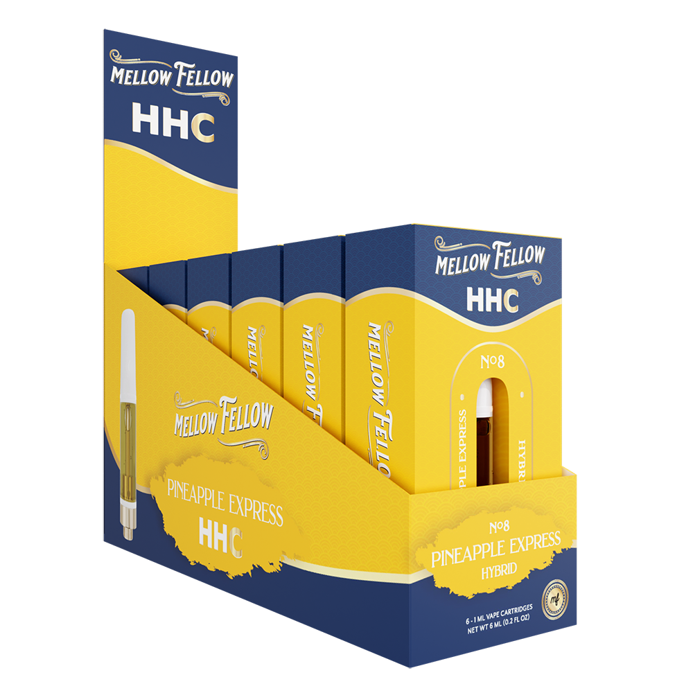 Mellow Fellow Classic Vape Cartridge 1ml HHC Pineapple Express (hybrid)