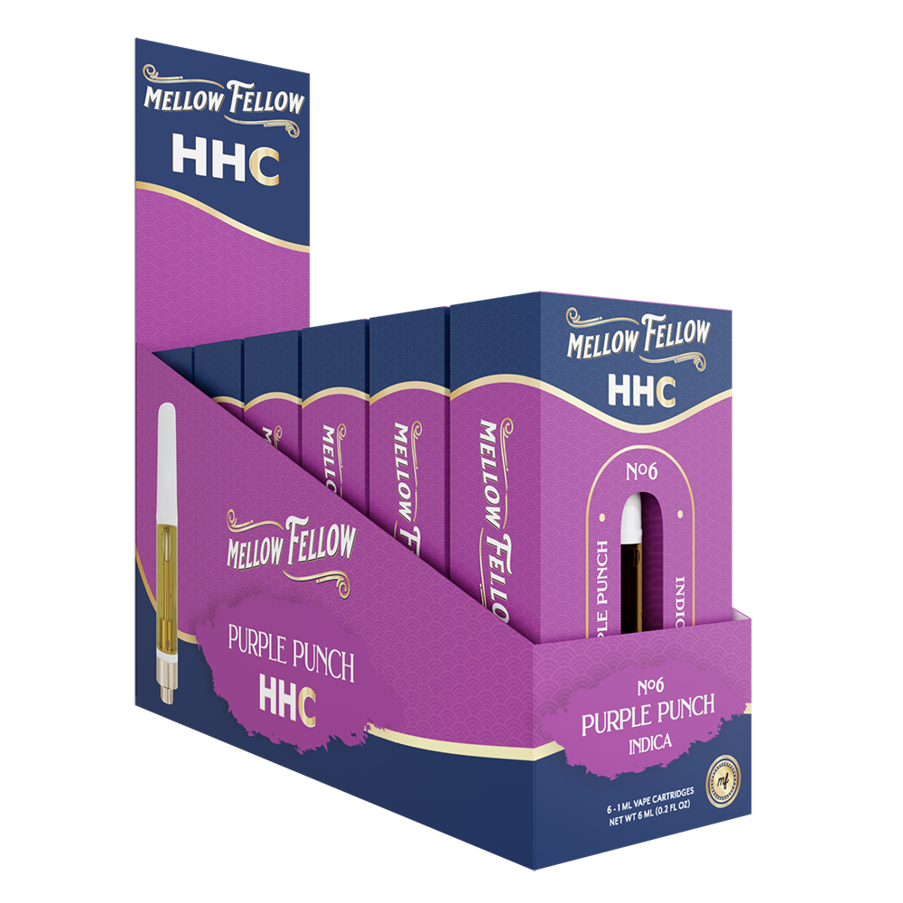 Mellow Fellow Classic Vape Cartridge 1ml HHC Purple Punch (indica)