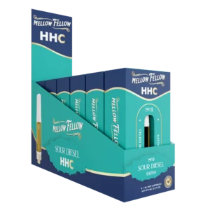 Mellow Fellow Classic Vape Cartridge 1ml HHC – Sour Diesel-POP-1