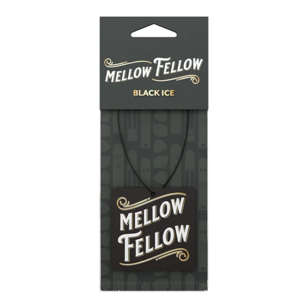 Mellow Fellow Marketing Material Air Fresheners Logo Black Ice