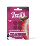 Eat Perks Kratom 4pc Tablets 100mg 7-Hydroxy Mitragynine Blue Razz
