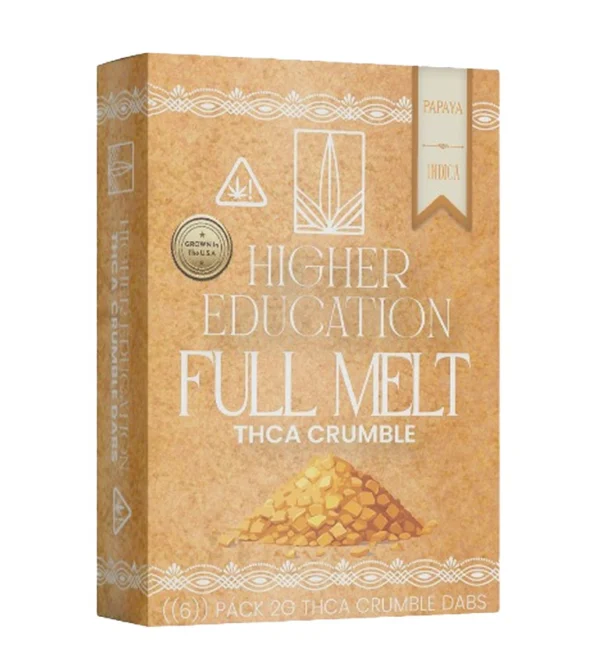 Higher Education Crumble Dabs Concentrates 2g THCa Papaya