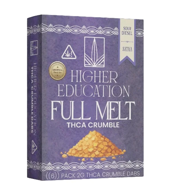 Higher Education Crumble Dabs Concentrates 2g THCa Sour Diesel
