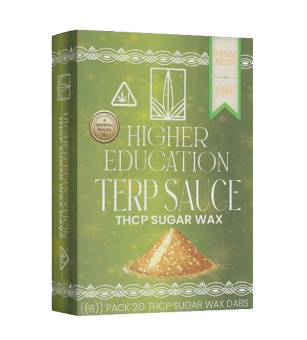 Higher Education Sugar Wax Concentrates 2g THCp Fantasy Melon