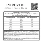 Mellow Fellow FL Compliance Stickers 1.875″x2″ Live Resin 1ml Introvert