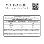 Mellow Fellow FL Compliance Stickers 1.875″x2″ Live Resin 1ml Motivation