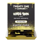 Twenty One Cannabis Private Reserve Flower 1g Exotic THCa Lemon Bars (Sativa) 28ct