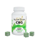 Mellow Fellow Happy Gummies 30pc Edibles 1500mg CBG Green Apple