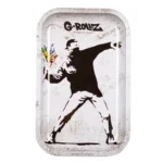 G-Rollz Banksy’s 1pc Rolling Tray 17.5×27.5cm Flower Thrower Alt