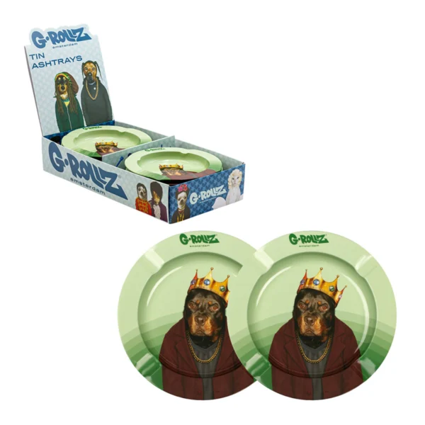 G-Rollz Pets Rock Accessories 12pc Ashtrays 13.5cm King Dog