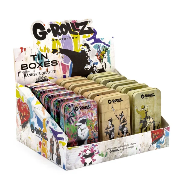G-Rollz Banksy’s Stash Boxes 11.5×6.5×2.3cm Multi-Pack