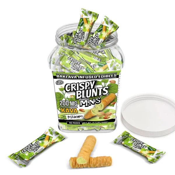 Crispy Blunts Edibles Mini 200mg Kava Vanilla 40ct