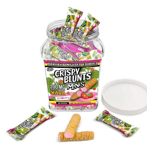 Crispy Blunts Edibles Mini 200mg Kava Vanilla 40ct