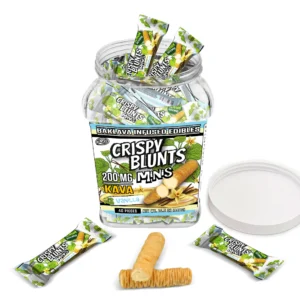 Crispy Blunts Edibles Mini 200mg Kava Vanilla 40ct