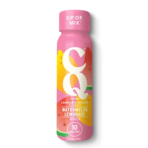 CQ Drinks Cannabis Infused Beverage 10mg Delta 9 Watermelon Lemonade (Indica) 24ct