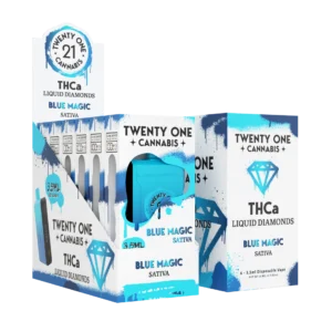 Twenty One Cannabis Liquid Diamonds Disposable Vapes 3.5ml THCa Blue Magic (Sativa )
