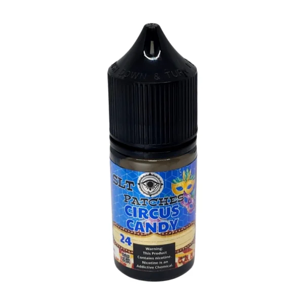 Patches Circus Candy 30ml Nicotine Juice 24mg Blue Razz Coton Candy