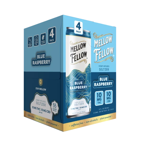 Mellow Fellow Seltzer Beverages 20mg Delta-9 + CBD Variety Pack 12ct