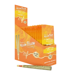 Mellow Fellow Exotic 2pc Pre-Rolls 2g THCa Royal Kush (Hybrid)