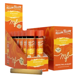 Mellow Fellow Exotic Blunt 1pc Pre-Rolls 2g THCa Jealousy (Hybrid) 12ct