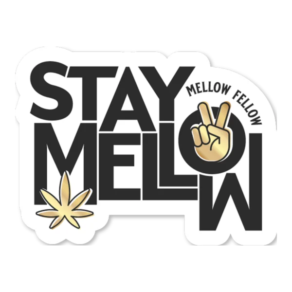 Mellow Sips Marketing Material Stickers 3×4 Ice Hand