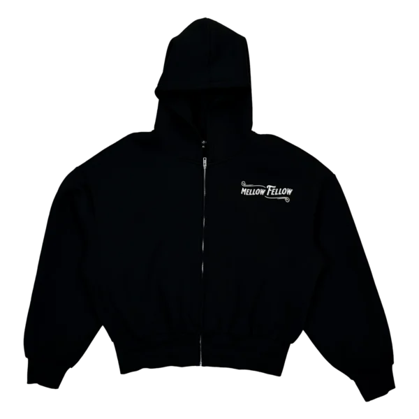 Mellow Fellow Merchandise Black Zipper Hoodie S