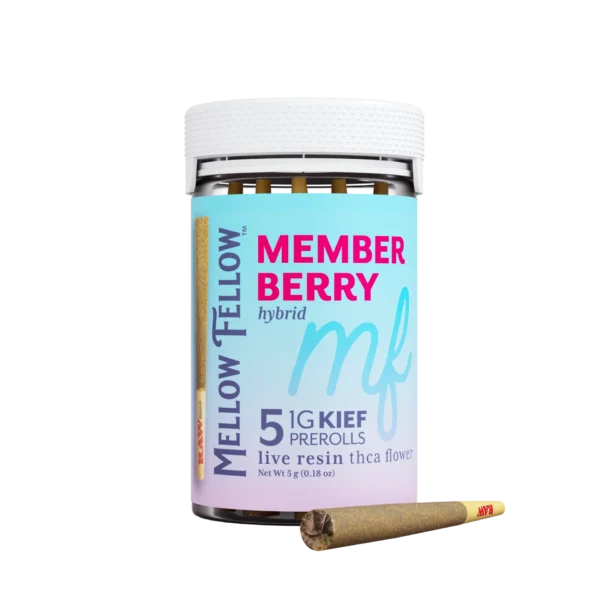 MF Renders Kief 5pc Prerolls THCa_Member Berry-4