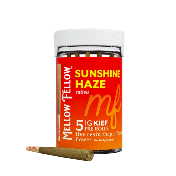 Mellow Fellow Kief Pre-rolls 5g THCp Sunshine Haze (Sativa) 6ct